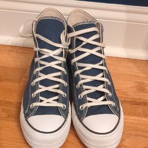 Converse Blue Stacked High-Top Sneakers